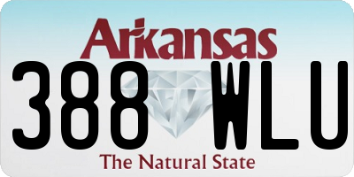 AR license plate 388WLU