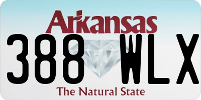 AR license plate 388WLX