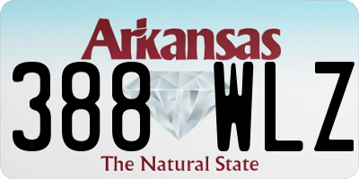 AR license plate 388WLZ