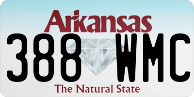 AR license plate 388WMC