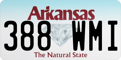 AR license plate 388WMI