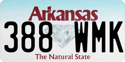 AR license plate 388WMK