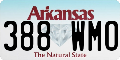 AR license plate 388WMO