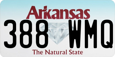 AR license plate 388WMQ