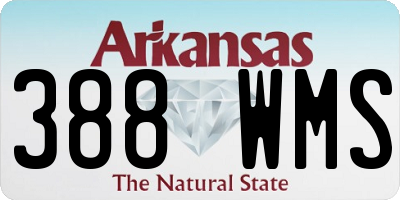 AR license plate 388WMS