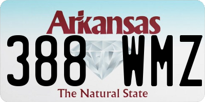 AR license plate 388WMZ