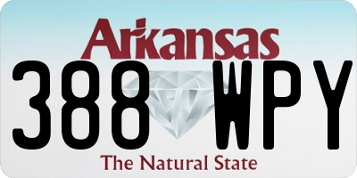 AR license plate 388WPY