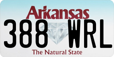 AR license plate 388WRL