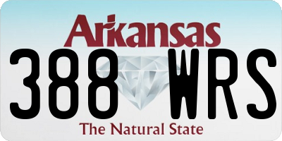 AR license plate 388WRS