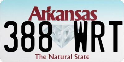 AR license plate 388WRT