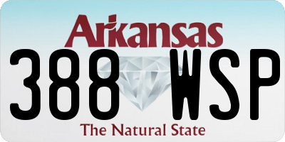 AR license plate 388WSP