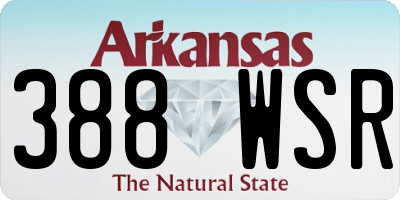 AR license plate 388WSR