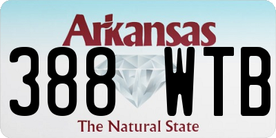 AR license plate 388WTB