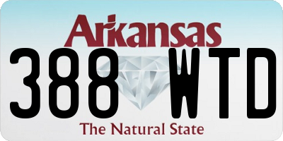 AR license plate 388WTD