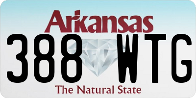 AR license plate 388WTG