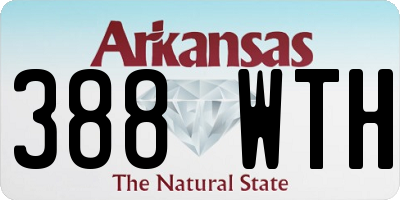 AR license plate 388WTH