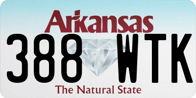 AR license plate 388WTK