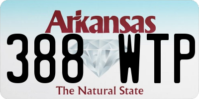 AR license plate 388WTP
