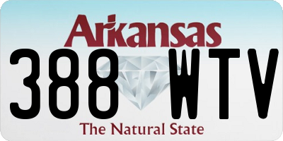 AR license plate 388WTV