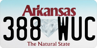 AR license plate 388WUC