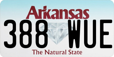 AR license plate 388WUE