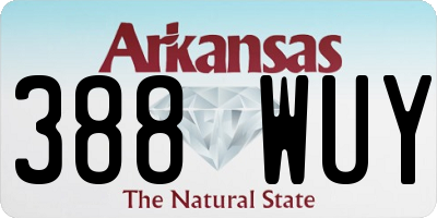 AR license plate 388WUY