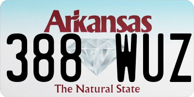AR license plate 388WUZ