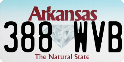 AR license plate 388WVB