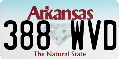 AR license plate 388WVD