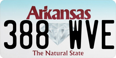 AR license plate 388WVE