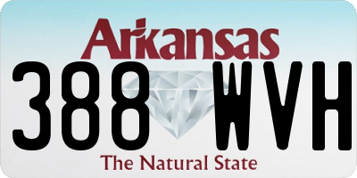 AR license plate 388WVH