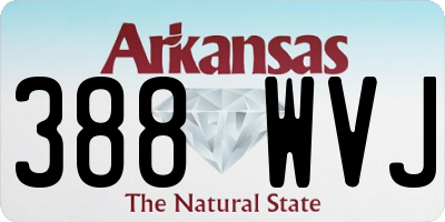 AR license plate 388WVJ