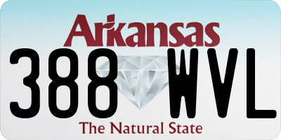 AR license plate 388WVL