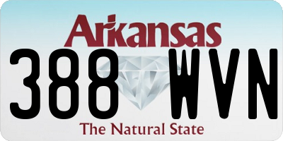 AR license plate 388WVN