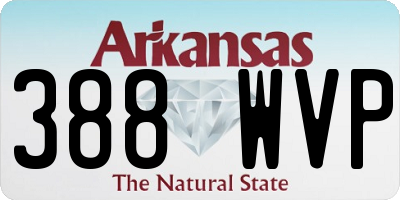 AR license plate 388WVP