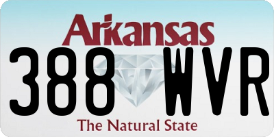 AR license plate 388WVR