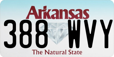 AR license plate 388WVY