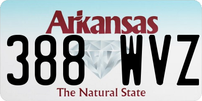 AR license plate 388WVZ