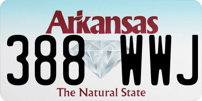 AR license plate 388WWJ