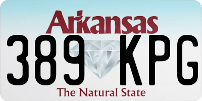 AR license plate 389KPG