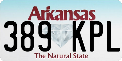 AR license plate 389KPL