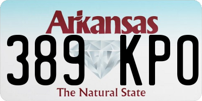 AR license plate 389KPO