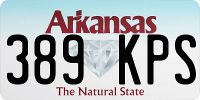 AR license plate 389KPS