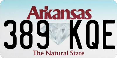 AR license plate 389KQE