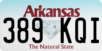 AR license plate 389KQI