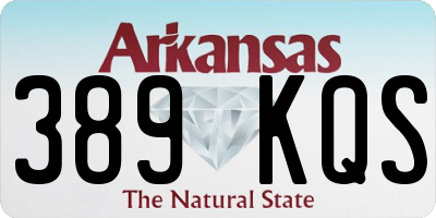 AR license plate 389KQS