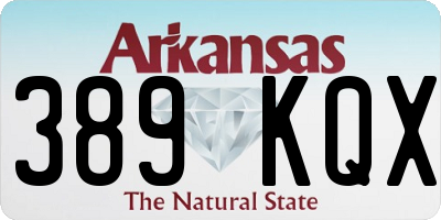 AR license plate 389KQX