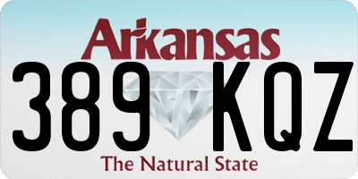 AR license plate 389KQZ