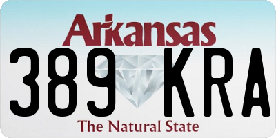 AR license plate 389KRA