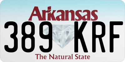 AR license plate 389KRF
